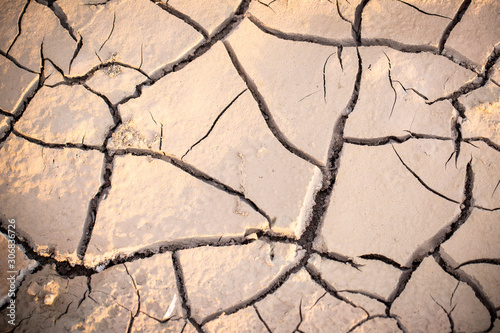 soilded broken. texture dry soild. texture of crack dry solid.dry soil background in summer. photo