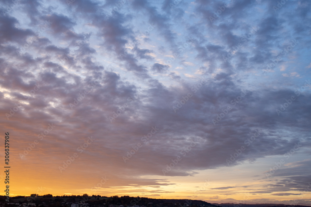 beautiful sky at sunrise in the south of France beautiful sky at sunrise in the south of France