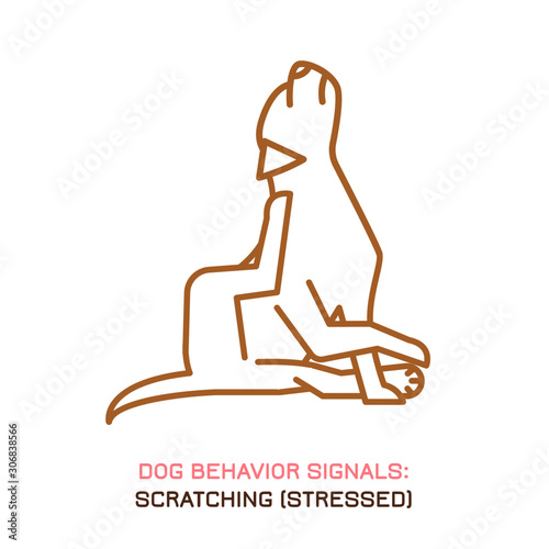 Dog behavior icon