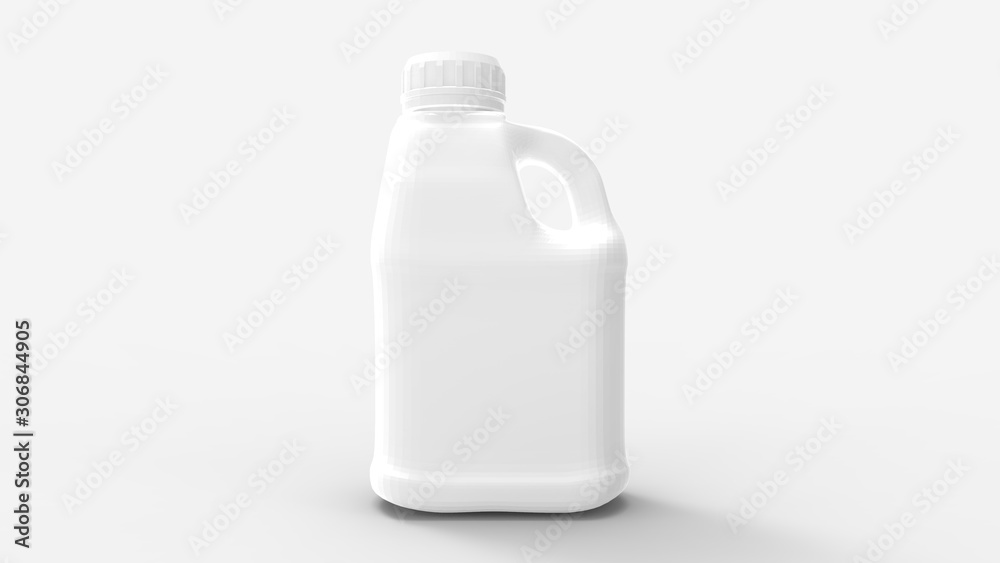 3d rendering of a white plastic bottle isolated in a studio background 3d rendering of a white plastic bottle isolated in a studio background
