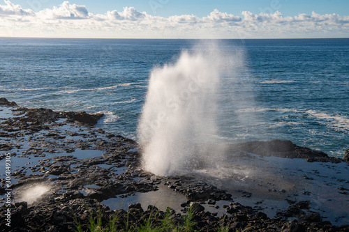 Spouting Horn blowhole on Kauai, Hawaii