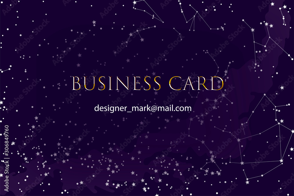 custom made wallpaper toronto digitalBusiness card, template in a fabulous or scientific style. Business card about astronomy,