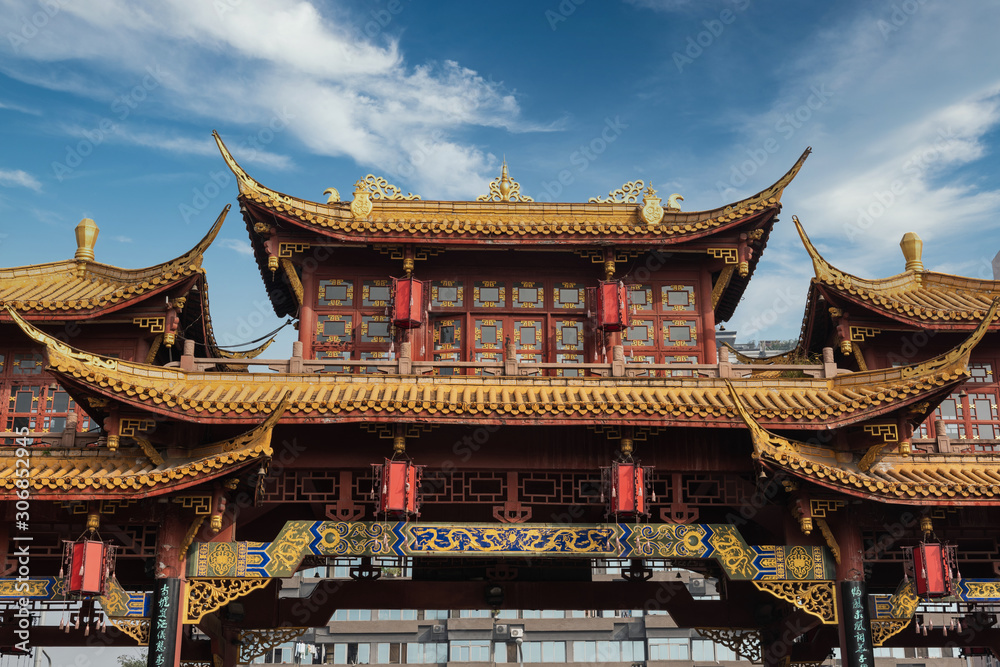 Chinese Temple Gate