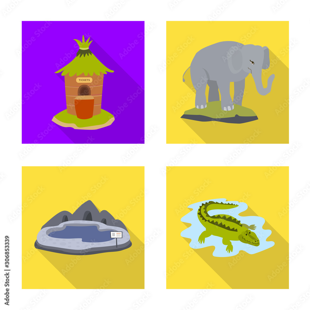 Vector design of safari and animal symbol. Collection of safari and fun stock vector illustration. Vector design of safari and animal symbol. Collection of safari and fun stock vector illustration.