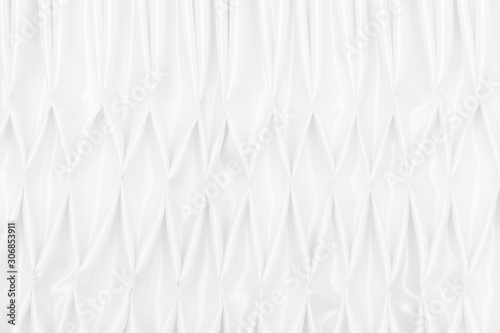 White silk satin background smooth texture background. Abstract grey wavy fabric cloth pattern or canvas soft, Natural linen textured design textile worsted have wave. Concept for cotton designer.