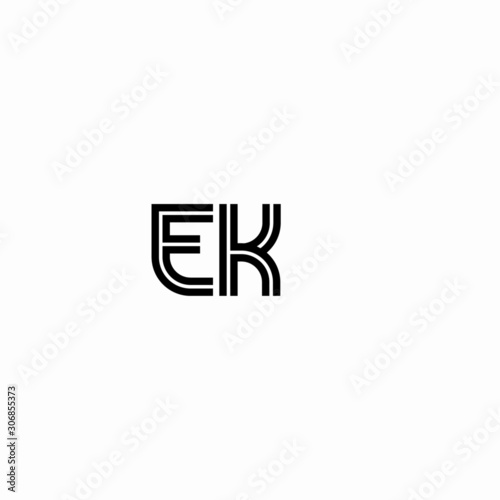  Initial outline letter EK style template