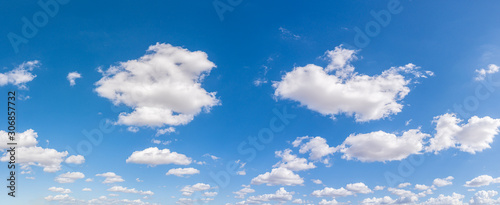 Panorama sky and clouds natural background. © ParinPIX