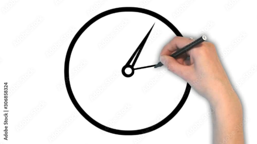 Clock Whiteboard Clock Whiteboard