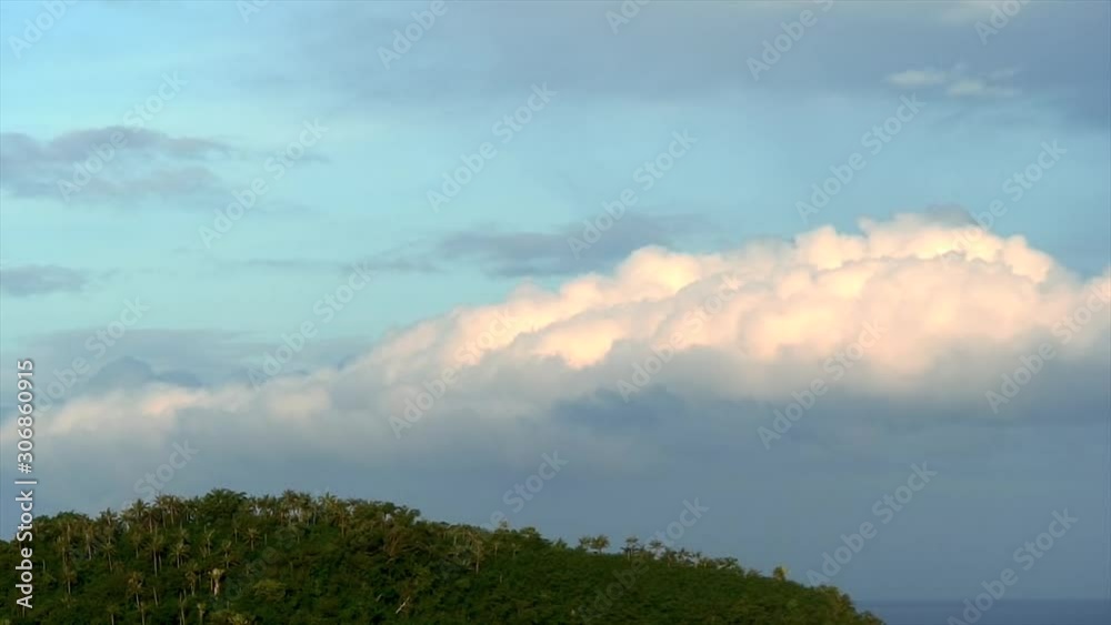 Time Lapse, Clouds Rolling In Over Mountain, Philippines Time Lapse, Clouds Rolling In Over Mountain, Philippines