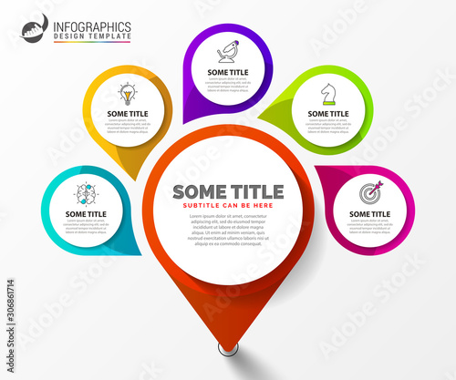 Infographic design template. Creative concept with 5 steps