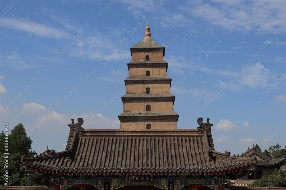 Dayan Pagoda in Xian , China. UNESCO World Heritage Site.