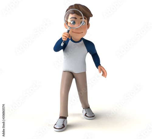 3D cartoon character fun teenager © Julien Tromeur