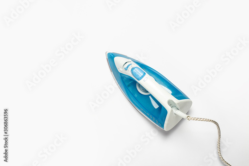 Obraz na plátne Iron for ironing things on a white isolated background