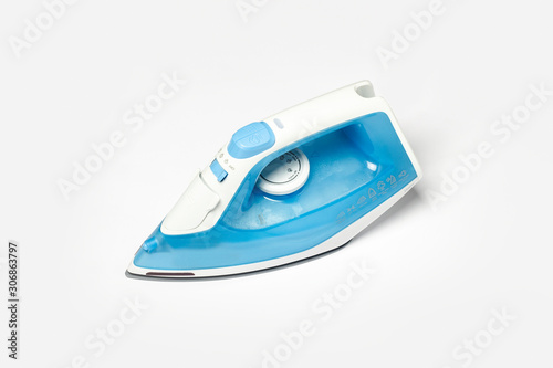 Tablou canvas Iron for ironing things on a white isolated background