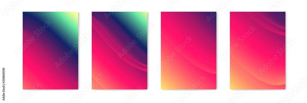 Fototapeta premium Modern liquid background. Abstract gradient colors flow.