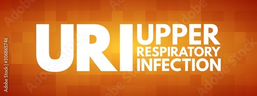 URI - Upper Respiratory Infection acronym, medical concept background