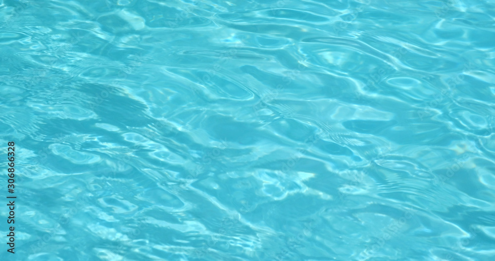 Swimming pool water wave in blue