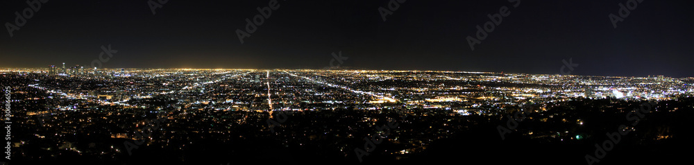 Los Angeles landscape at night
