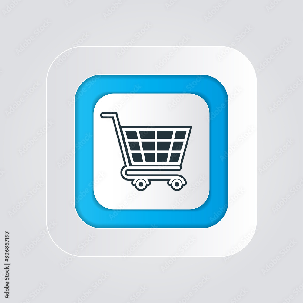 Shopping icon with isolated on a white background(shopping cart). vector illustration elements Shopping icon with isolated on a white background(shopping cart). vector illustration elements