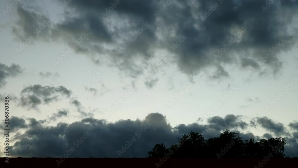 Time Lapse - Dark cloud on sky before sunset - Zoom effect Time Lapse - Dark cloud on sky before sunset - Zoom effect