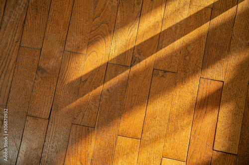 Obraz na plátně Parquet ancien en chêne massif.