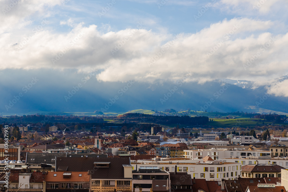 panoramic view of  thun Switzerland