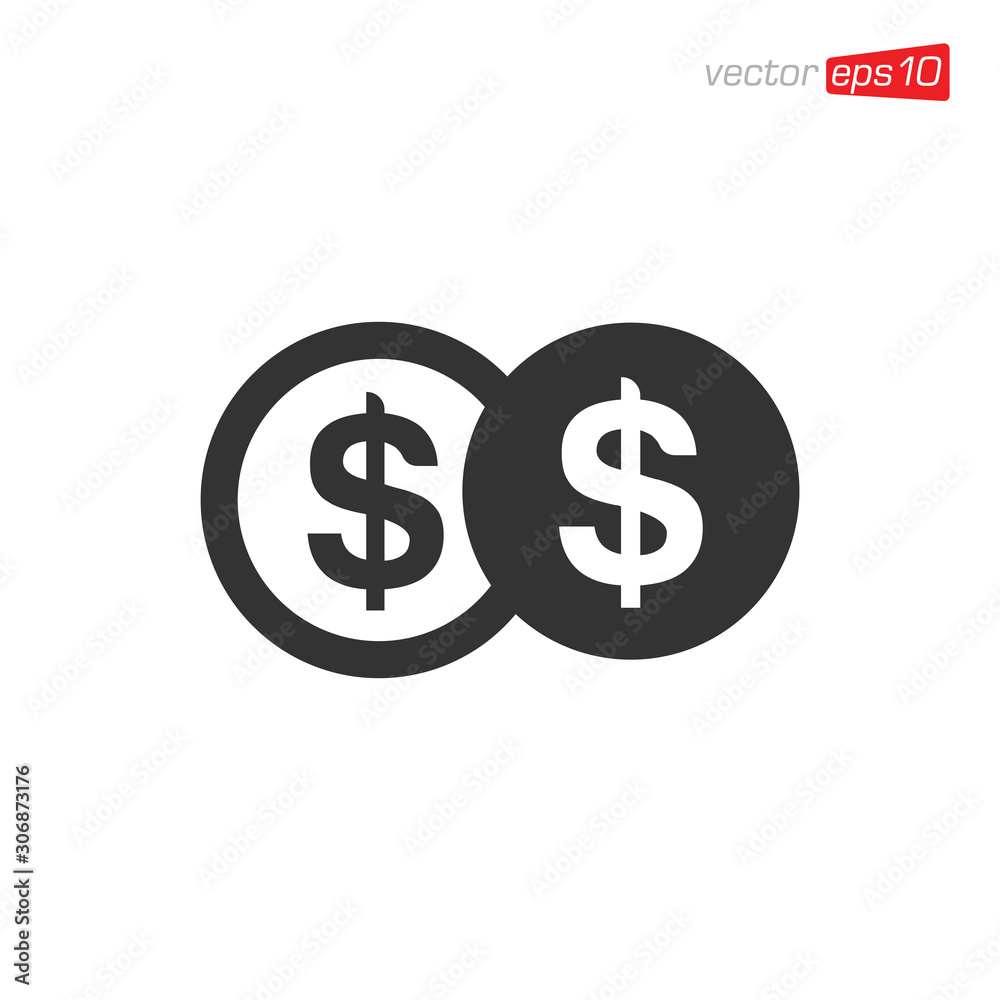 Dollar Money Icon Design Vector Dollar Money Icon Design Vector