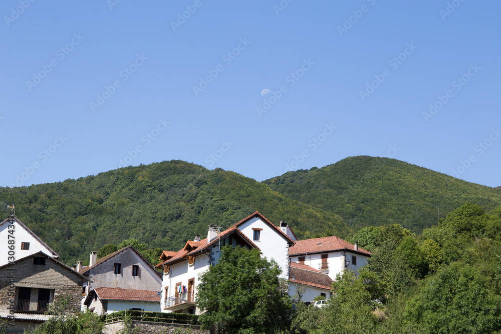 Valle de Roncal landscape in Navarre Spain