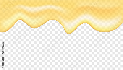 Dripping honey. Golden