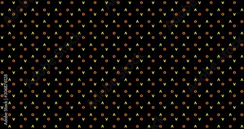 4K motion geomrtic patern background with animated alphabet letters love.