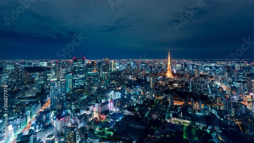 Wallpaper Mural 東京風景・タイムラプス Torontodigital.ca