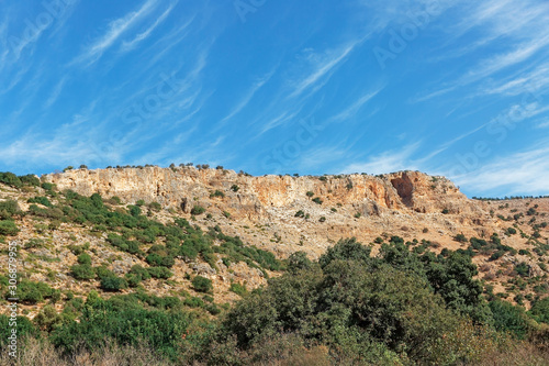 Landscape and rocks in northern Israel