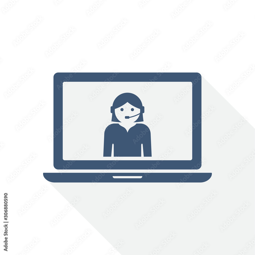 help vector icon, call service, support concept flat design illustration help vector icon, call service, support concept flat design illustration