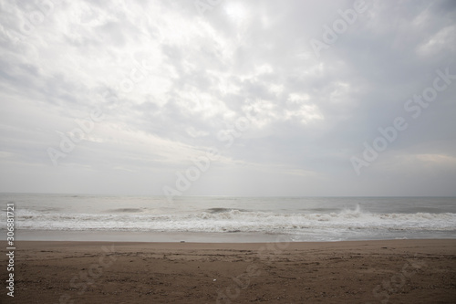 winter on a tropical beach