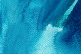 Blue watercolor wallpaper. Hand drawn paintbrush swabs raster illustration. Indigo smears, creative color mix.