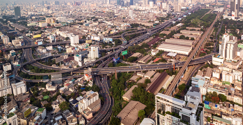 Obraz premium Bangkok city skyline Thailand.