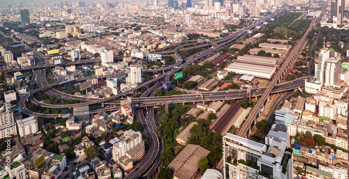 Bangkok city skyline Thailand.