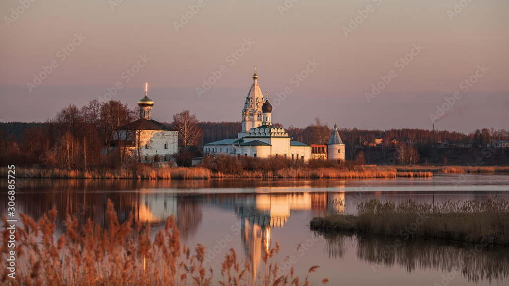 Holy-Trinity Ostrovoezersky convent on the lake