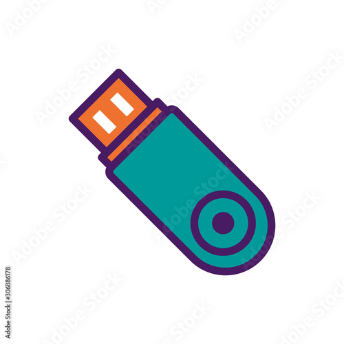 Usb Flash drive icon vector design template