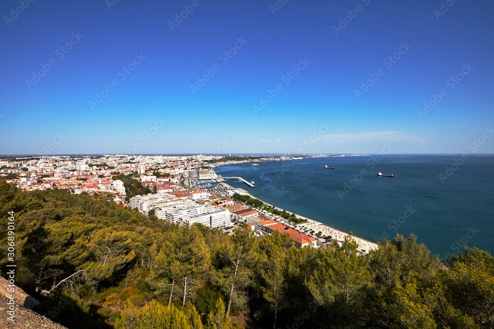 views from the fort of San Felipe in Setubal, Portugal