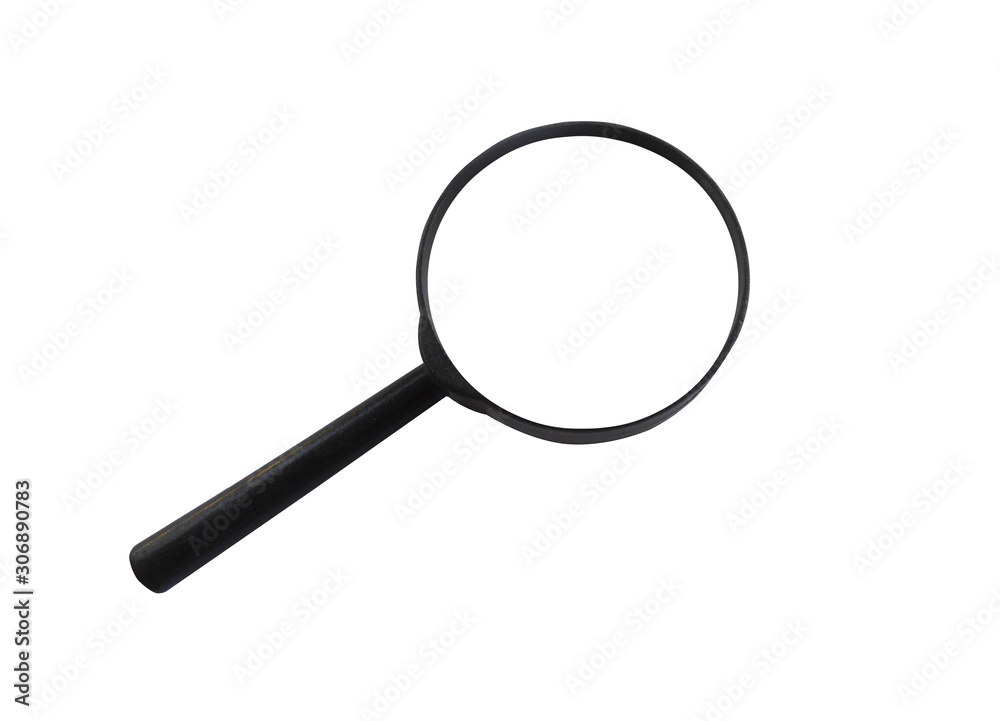 magnifying glass isolated on white background magnifying glass isolated on white background