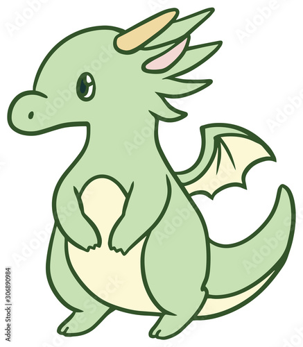 かわいいドラゴンのイラスト