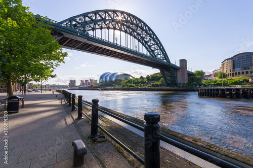 Tyne Bridge, Newcastle upon Tyne looking toward Gateshead photo