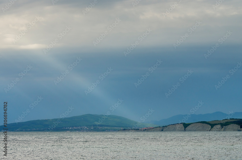 Bad weather on the Black sea.