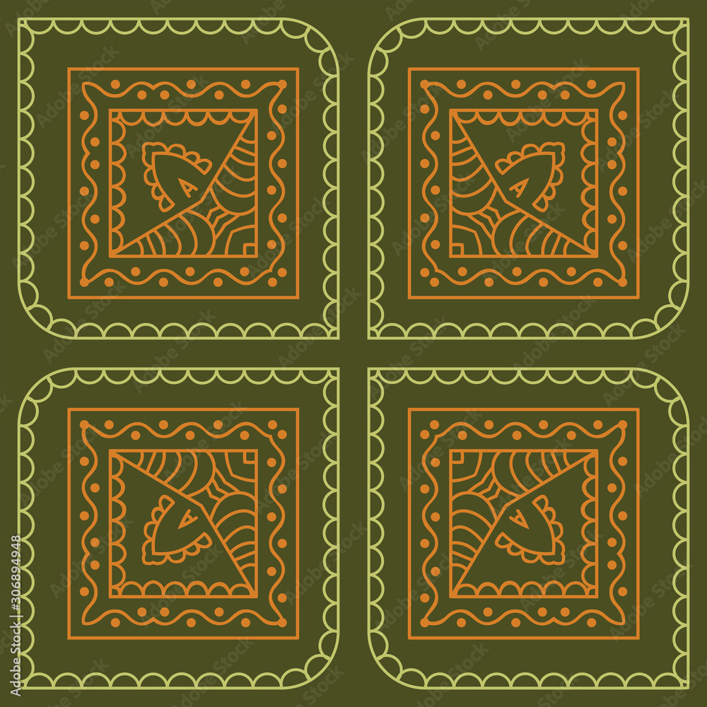 Obraz premium Folk Art Design