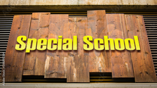 Street Sign SPECIAL SCHOOL