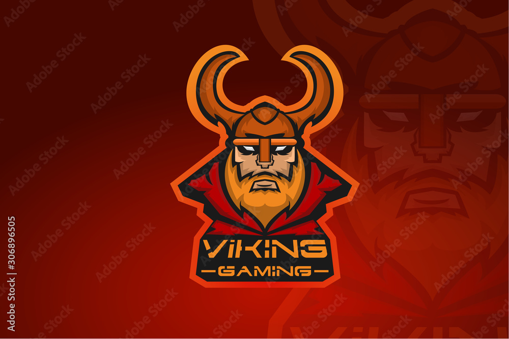 Viking  E Sports mascot Logo.Gaming logo