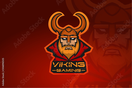 Viking  E Sports mascot Logo.Gaming logo
