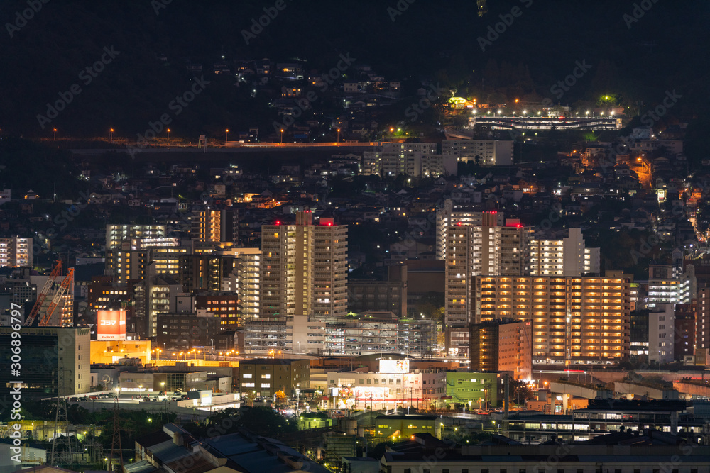 Fototapeta premium 地方都市の夜景（福岡県）