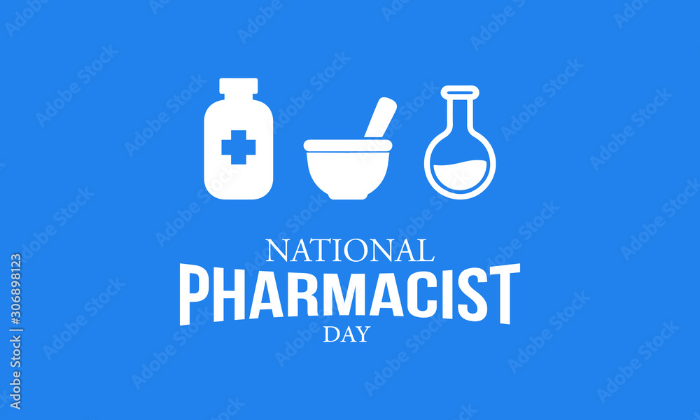 Vector illustration on the theme of National Pharmacist Day on January 12th.